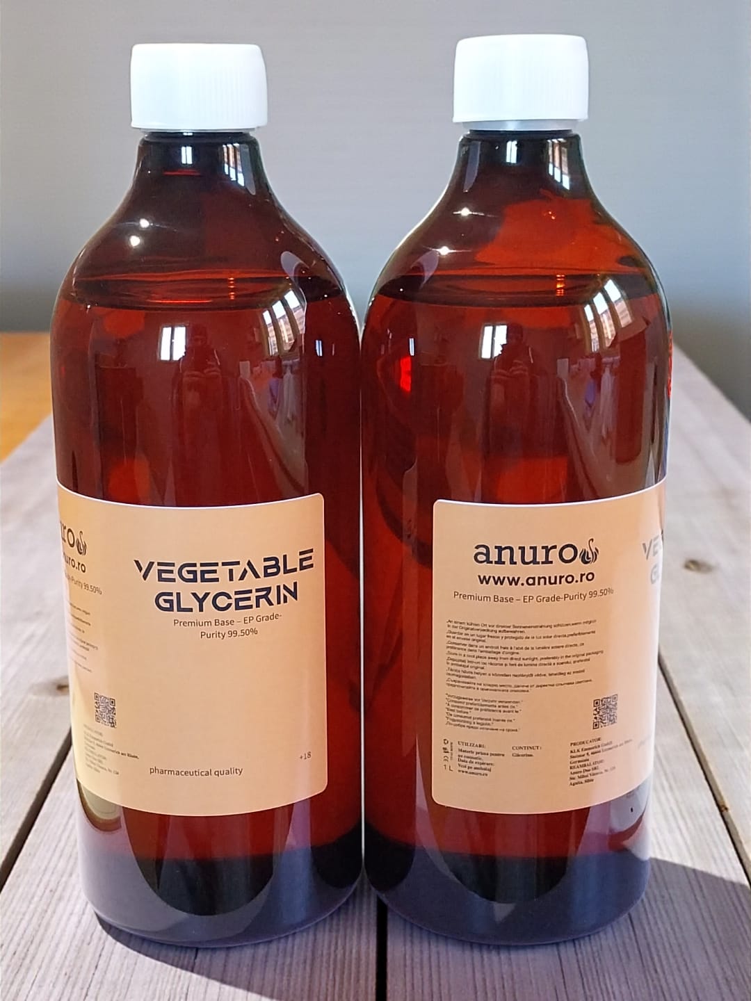 Glicerină vegetală Premium Base 1 litru, EP Grade, puritate 99,50%