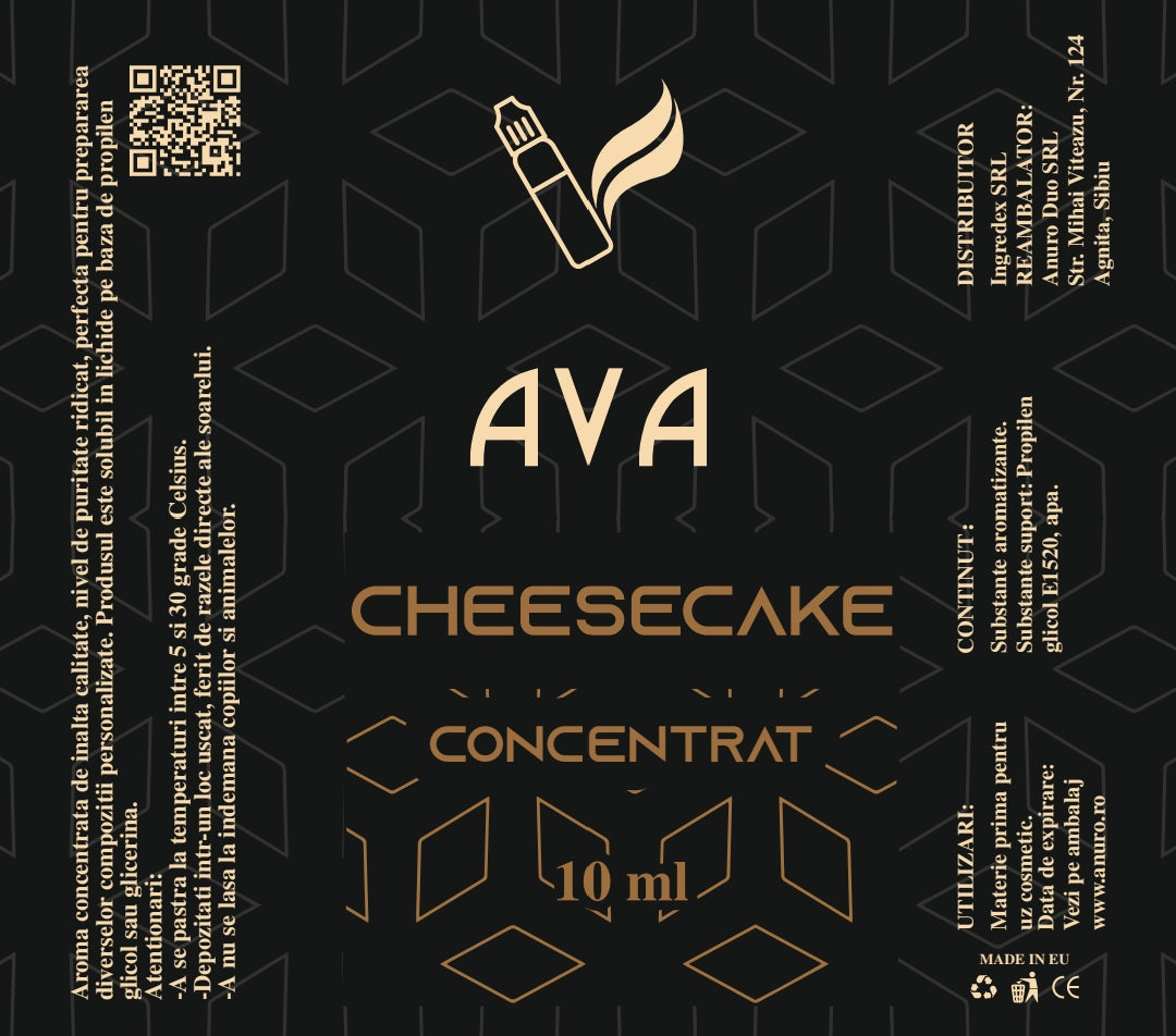 Aromă concentrată de cheesecake – cremoasă și dulce, ideală pentru deserturi